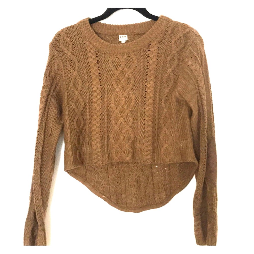 Beige cropped sweater